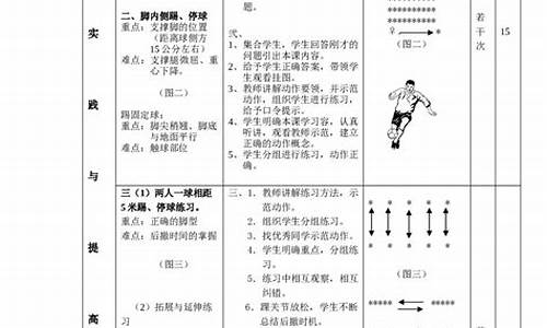 初中足球体育教案设计方案怎么写_初中足球体育教案设计方案