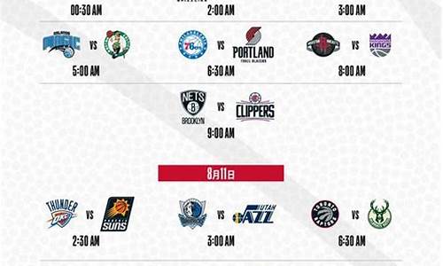 今日赛事赛程表NBA_今日赛事赛程表NBA